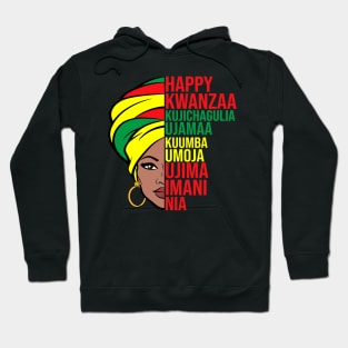 Happy Kwanzaa African American Celebration Month Graphic Hoodie